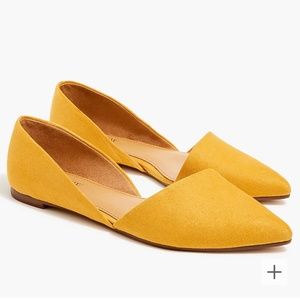 **NEW**JCrew Zoe Sueded D’Orsay Flats in Bronzed Ochre - Size 8.5